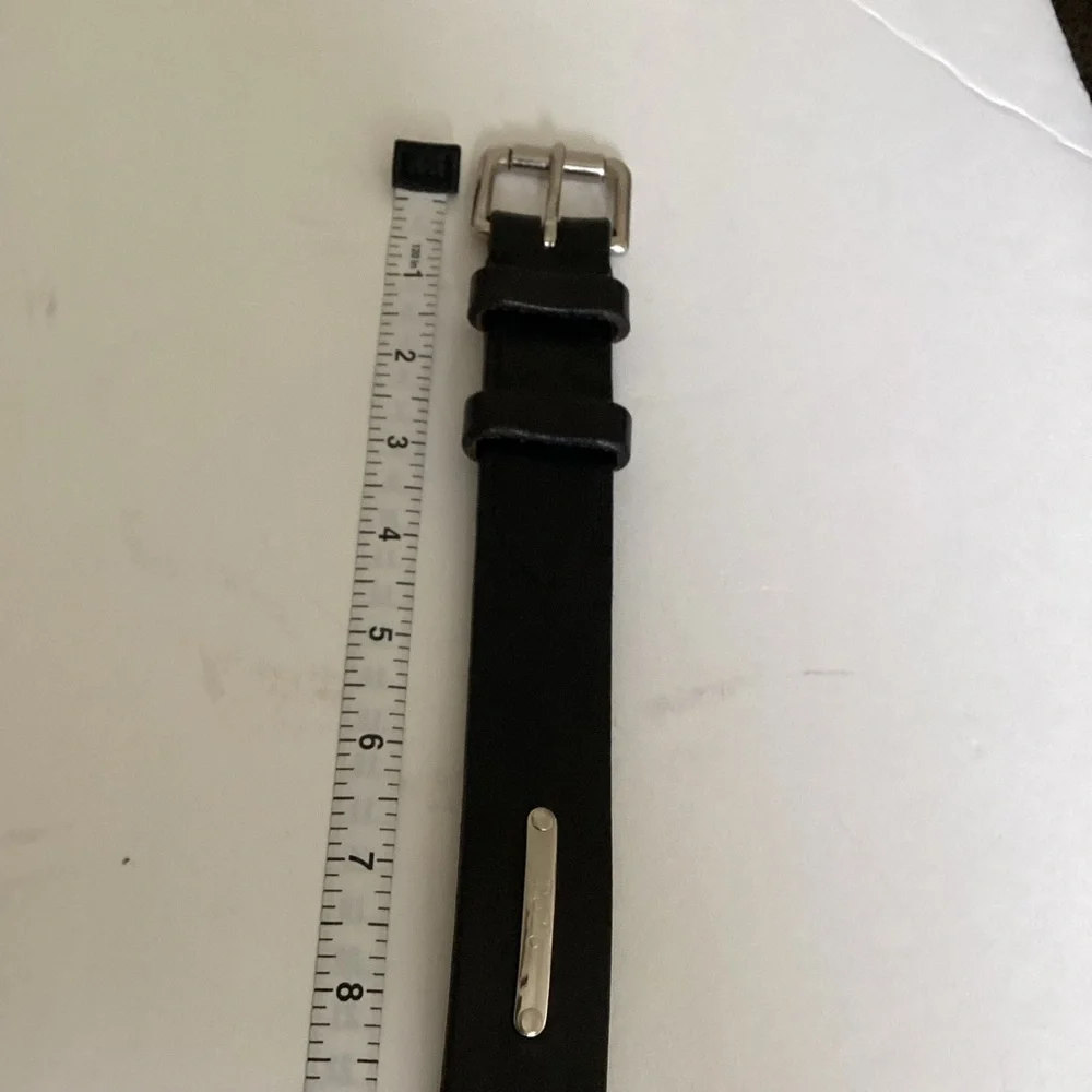 Polo Ralph Lauren Belt Mens 36/90 Black Italian Saddle Leather - Picture 11 of 15